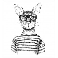 Hipster New Age Cat Duvet Cover Set