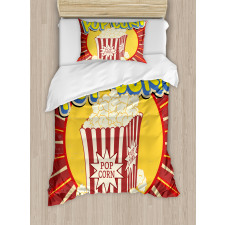 Pop Corn Movie Snack Duvet Cover Set