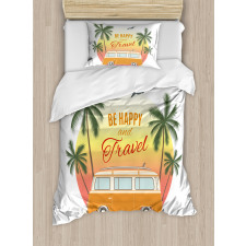 Retro Palms Free 60s Duvet Cover Set