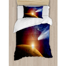 Dark Solar Scenery Duvet Cover Set