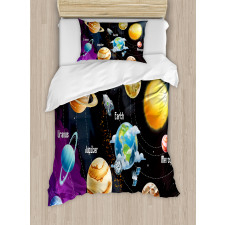 Solar System Planet Duvet Cover Set