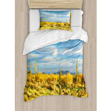 Western Cactus Spikes Duvet Cover Set