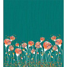 Modern Spring Flowers Duvet Cover Set