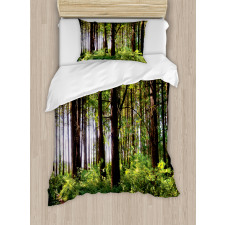 Bushes and Thick Trunks Duvet Cover Set