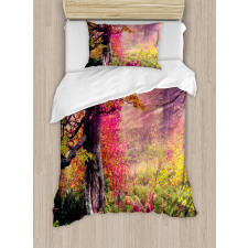 Majestic Autumn Trees Duvet Cover Set