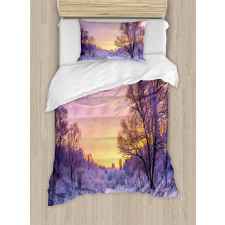 Landscape with Sunset Duvet Cover Set