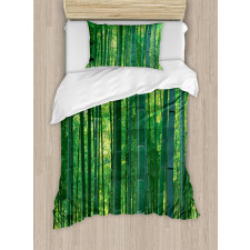 Green Wild Exotic Bamboo Duvet Cover Set