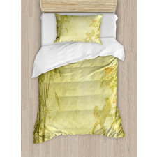 Branch and Bamboo Stems Duvet Cover Set