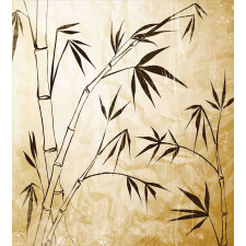 Gradient Bamboo Leaves Duvet Cover Set