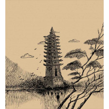 Taoist House of Faith Duvet Cover Set