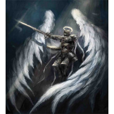 Angel Knight White Wing Duvet Cover Set