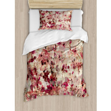 Cherry Blossoms Floral Duvet Cover Set