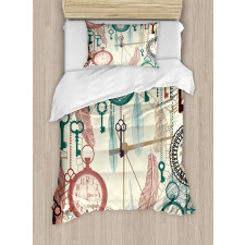 Feather and Old Key Duvet Cover Set