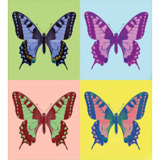 Pop Art Swallowtail Duvet Cover Set
