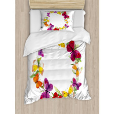Butterfly with Herbs Duvet Cover Set