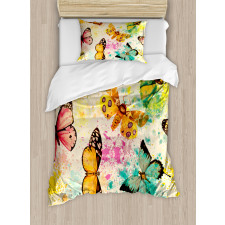 Murky Grungy Butterfly Duvet Cover Set