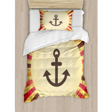 Pop Art Sailing Anchor Duvet Cover Set