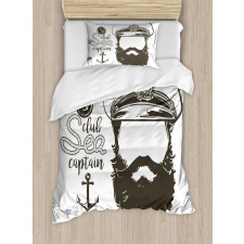 Hat and Beard Seaman Duvet Cover Set