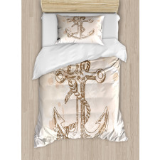 Navy Rope Summer Holiday Duvet Cover Set