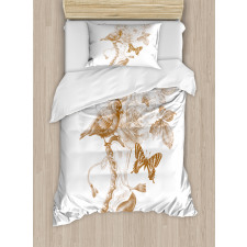 Nostalgic Butterflies Duvet Cover Set