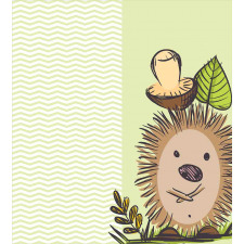 Hedgehog Chevron Duvet Cover Set