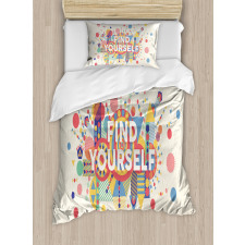 Typographical Poster Duvet Cover Set