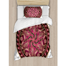 Red Mandala Pattern Duvet Cover Set