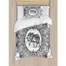 Digital Paisley Mandala Duvet Cover Set