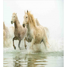 Camargue Horses in Water Duvet Cover Set