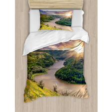 Rising Sun Calm River Duvet Cover Set