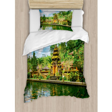 Oriental Fish Lake Sea Duvet Cover Set