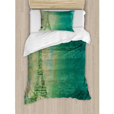 Colorful Ombre Sketch Duvet Cover Set