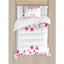 Herbs Blossoms Bridal Duvet Cover Set