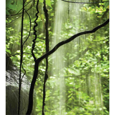 Jungle Waterfall Tree Duvet Cover Set