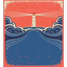 Lighthouse Waves Sea Duvet Cover Set