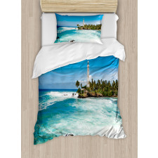 Palms Beach Seaside Duvet Cover Set