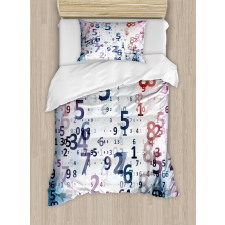 Digital Code Numbers Duvet Cover Set