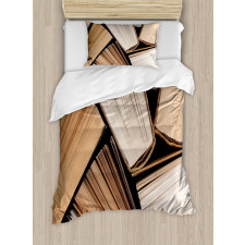 Pile of Old Book Library Duvet Cover Set