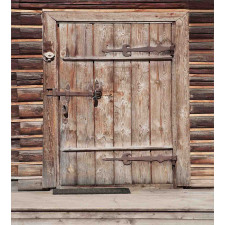 Timber Door Log House Duvet Cover Set