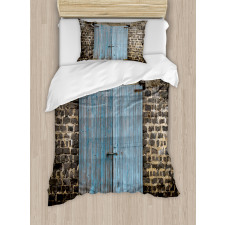 Medieval Stone Wall Duvet Cover Set