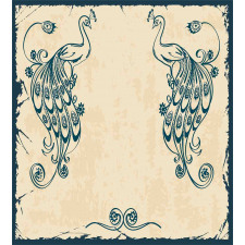 Vintage Peacock Bird Duvet Cover Set