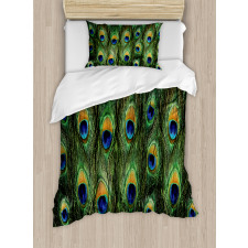 Exotic Animal Feathers Duvet Cover Set