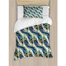 Ornamental Peacock Bird Duvet Cover Set