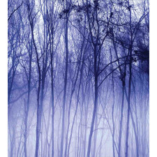 Winter Woodland Foggy Duvet Cover Set