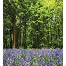 Bluebell Flowers Forest Duvet Cover Set