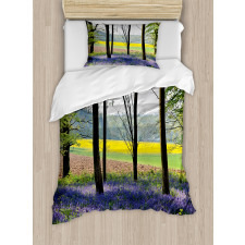 Bluebells Forest Rural Duvet Cover Set