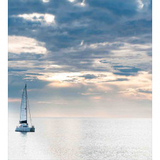 Sailing Yacht Sunset Duvet Cover Set