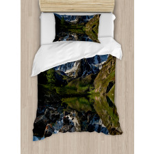 Pastoral Snowy Alps Duvet Cover Set