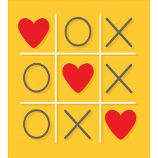 Romantic Xoxo Kiss Design Duvet Cover Set