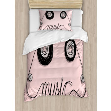 Music Cassette Tape Art Duvet Cover Set